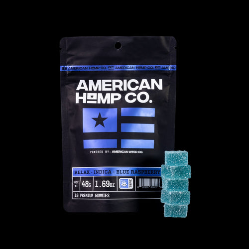 Indica Blue Raspberry Gummies - Relax